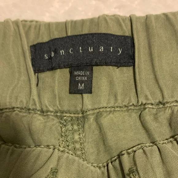 NWOT Sanctuary Green Tencel Joggers - Picture 2 of 9